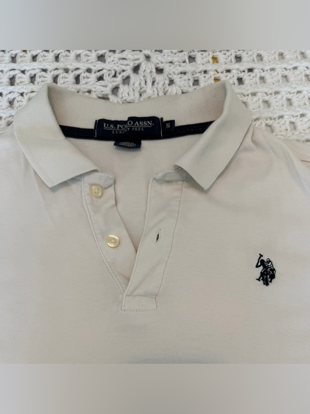 U.S. Polo Assn. cream color polo shirt - Picture 3 of 4